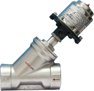 y type pneumatic control valve